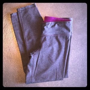 Gray Workout Capri Pants